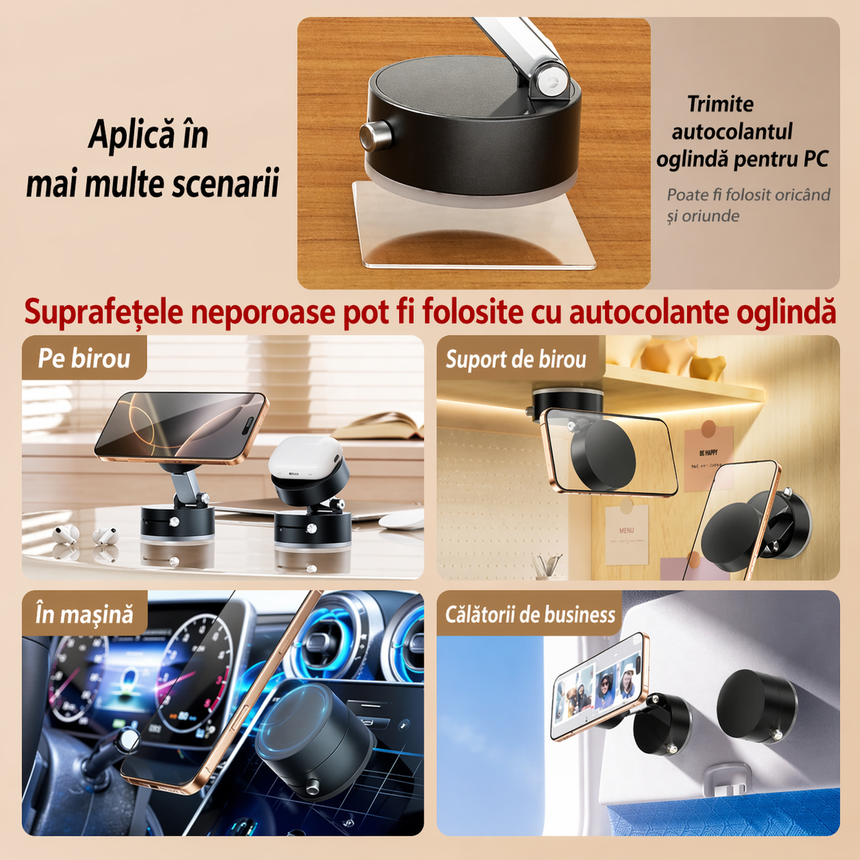 Suport Telefon Auto Magnetic